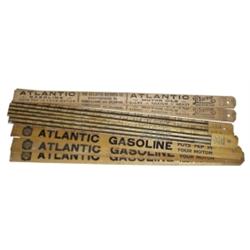 NOS wooden Atlantic Gasoline gauges (...