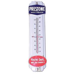 Prestone porcelain thermometer, some ...