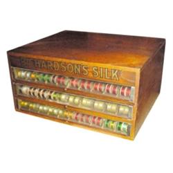 Richardson's Silk spool cabinet, 3 dr...