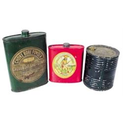Gunpowder tins (3):  DuPont Indian Ri...