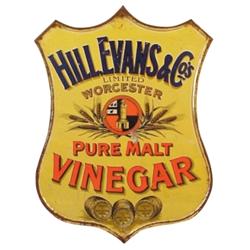 Hill, Evans & Co. Vinegar tin sign, e...
