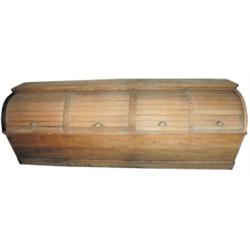 Oak curved top store bin, 4 curved li...