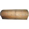 Image 1 : Oak curved top store bin, 4 curved li...
