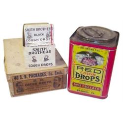 Red Cough Drops tin, Bone-Eagle & Co....