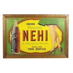 Nehi cdbd. sign, shows lady in short ...