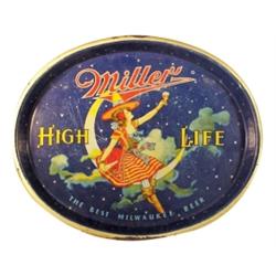 Miller High Life tray, "Moon Girl", u...