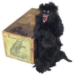 Ives Mechanical Bear w/original woode...