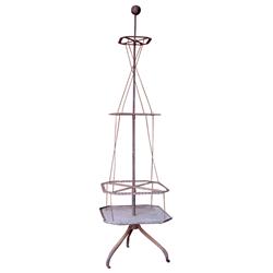 Fishing pole display rack, CI & wire ...