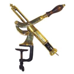 Polished brass Victorian corkscrew/pu...