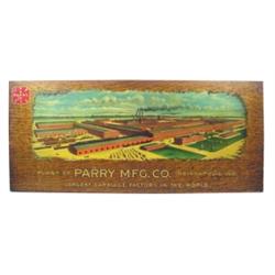 Parry Mfg. Co. carriage maker sign, l...