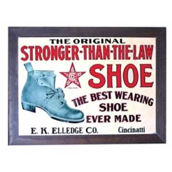 Stronger-Than-The-Law Shoe embossed t...