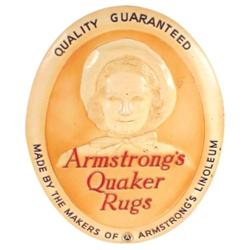 Armstrong's Quaker Rugs embossed comp...