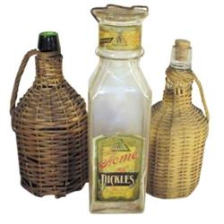 Acme Pickles bottle w/paper label-The...