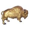 Image 1 : CI standing buffalo bank w/embossed a...