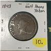 Image 1 : 1843 New Brunswick Half Penny Token