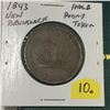 Image 2 : 1843 New Brunswick Half Penny Token