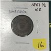 Image 1 : 1861 Nova Scotia Half Cent