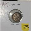 Image 2 : 1885 Canada Small Five Cent - Silver