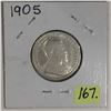 Image 2 : 1905 Canada Twenty-five Cent - Silver