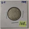 Image 1 : 1909 Canada Twenty-five Cent - Silver