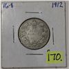 Image 1 : 1912 Canada Twenty-five Cent - Silver