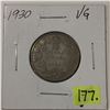 Image 1 : 1930 Canada Twenty-five Cent - Silver