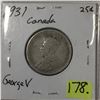 Image 2 : 1931 Canada Twenty-five Cent - Silver