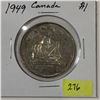 Image 1 : 1949 Canada Silver Dollar
