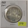 Image 1 : 1951 FWL Canada Silver Dollar