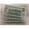 Image 2 : 4 Gem 1973 One Dollar Replacement Bills - In Sequence - Ser. # EAX2395968 to EAX2395971