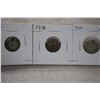 Image 1 : Canada Ten Cent Coins - 1936 (3) - Silver