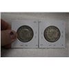 Image 2 : Canada Fifty Cent Coins (2) 1947 - SWD & C7 - Silver