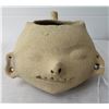 Image 1 : Effigy Human Head Pot w/Helm COA