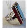 Image 3 : Zuni Sterling Silver & Stone Ring