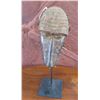Image 1 : Benin Bronze Monkey Mask w/Stand