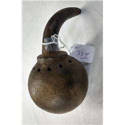 Engraved Effigy Gourd Rattle