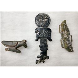 3 Jade Chinese Carvings