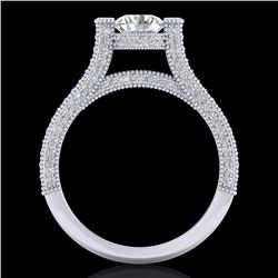 2 CTW VS/SI Diamond Micro Pave Ring 18K White Gold - REF-290F9M - 36947