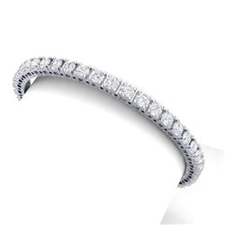 10 CTW Certified VS/SI Diamond Bracelet 18K White Gold - REF-663W4H - 39905