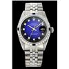 Image 1 : Rolex Men's Stainless Steel, QuickSet, Diam Dial & Diam/Sapphire Bezel - REF-441F8M
