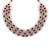 Image 2 : 85.81 CTW Royalty Ruby & VS Diamond Necklace 18K Yellow Gold - REF-1618X2T - 38945