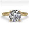 2 CTW Certified VS/SI Diamond Engagement Ring 14K Yellow Gold - REF-1012H5W - 38474