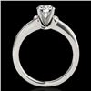 Image 2 : 1.11 CTW H-SI/I Certified Diamond Solitairering Two Tone 10K White Gold - REF-156M4F - 34828
