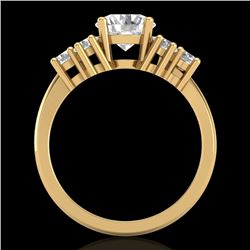 2.1 CTW VS/SI Diamond Solitaire Ring 18K Yellow Gold - REF-465H2W - 36943