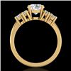 Image 1 : 2.1 CTW VS/SI Diamond Solitaire Ring 18K Yellow Gold - REF-465H2W - 36943