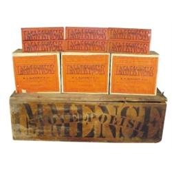NOS Immense Stove Polish wooden box f...
