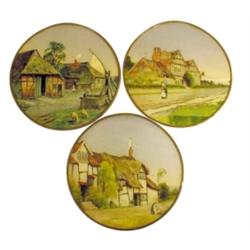 Flue covers (3): Dutch country scenes...