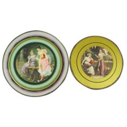 Flue covers (2): each shows pair of b...