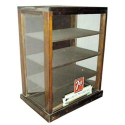 Countertop display case, 4 shelf wood...