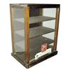 Image 1 : Countertop display case, 4 shelf wood...
